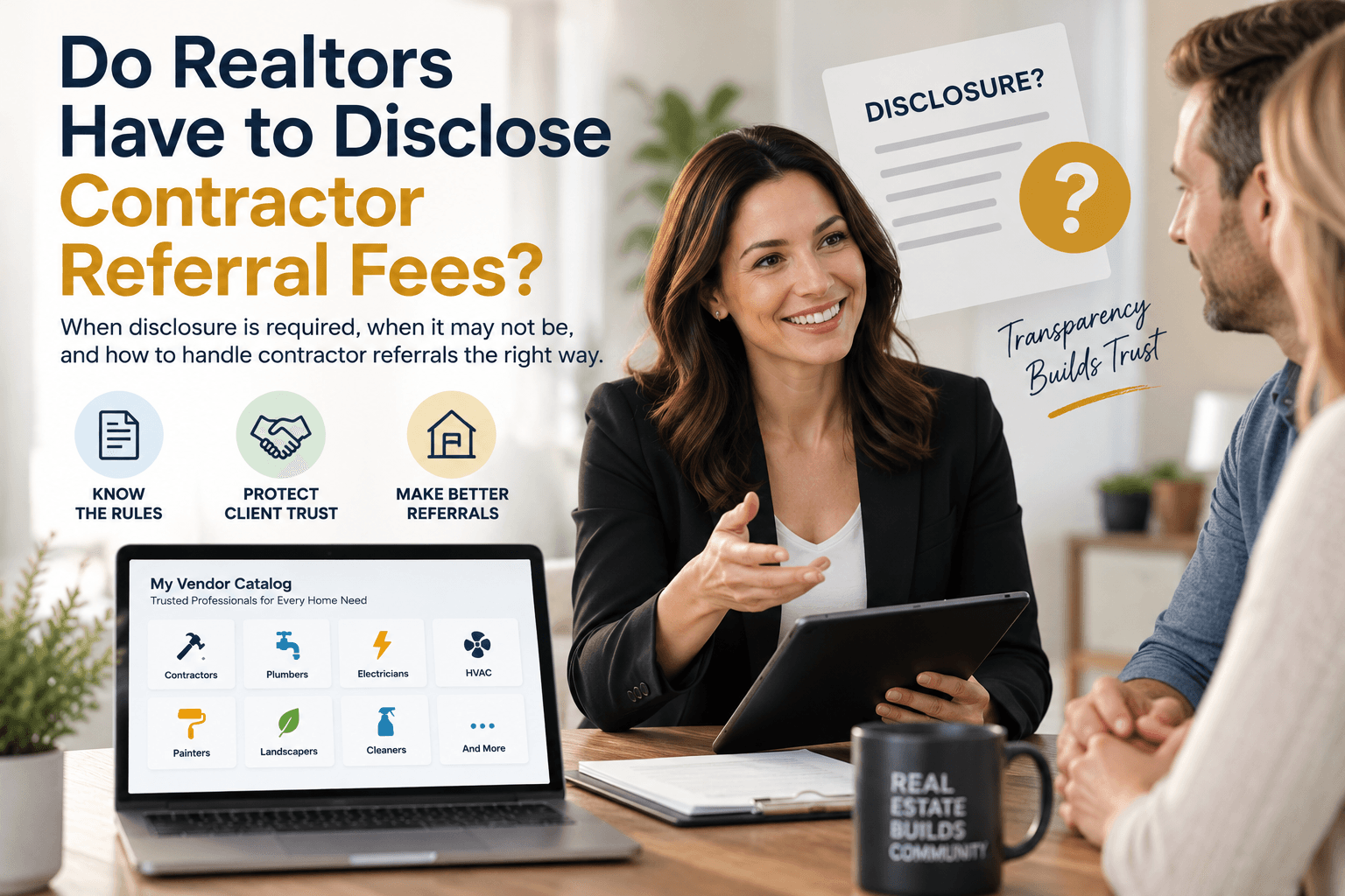 do realtors have to disclose referral fees
