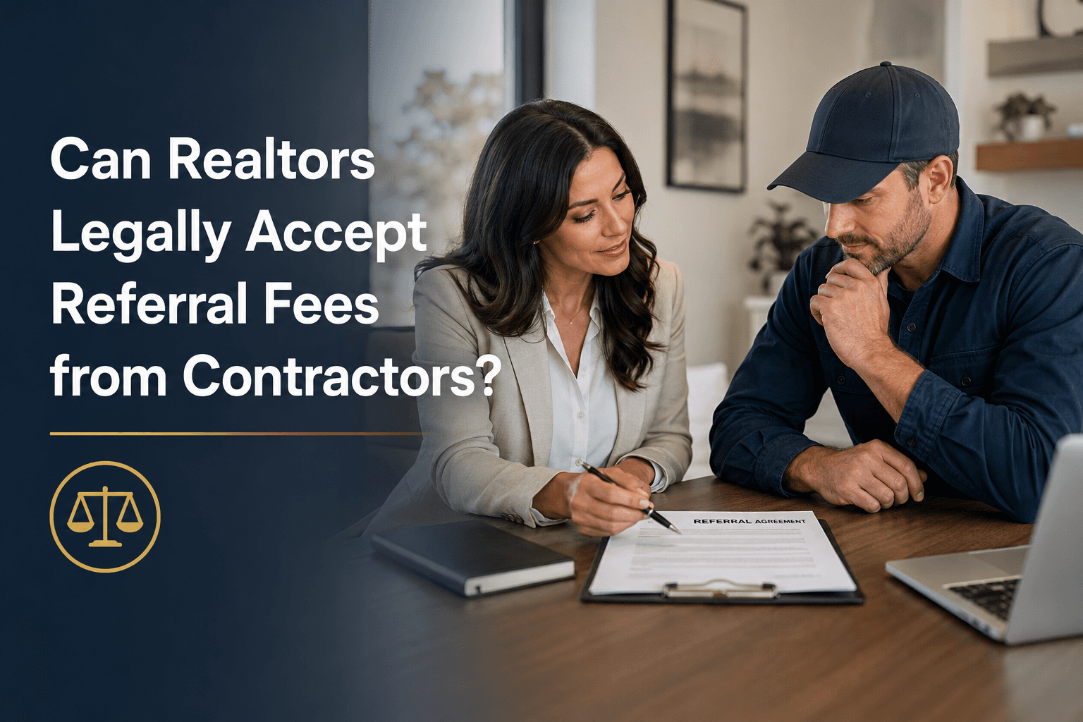 Is it legal to earn money as a realtor from referrals?