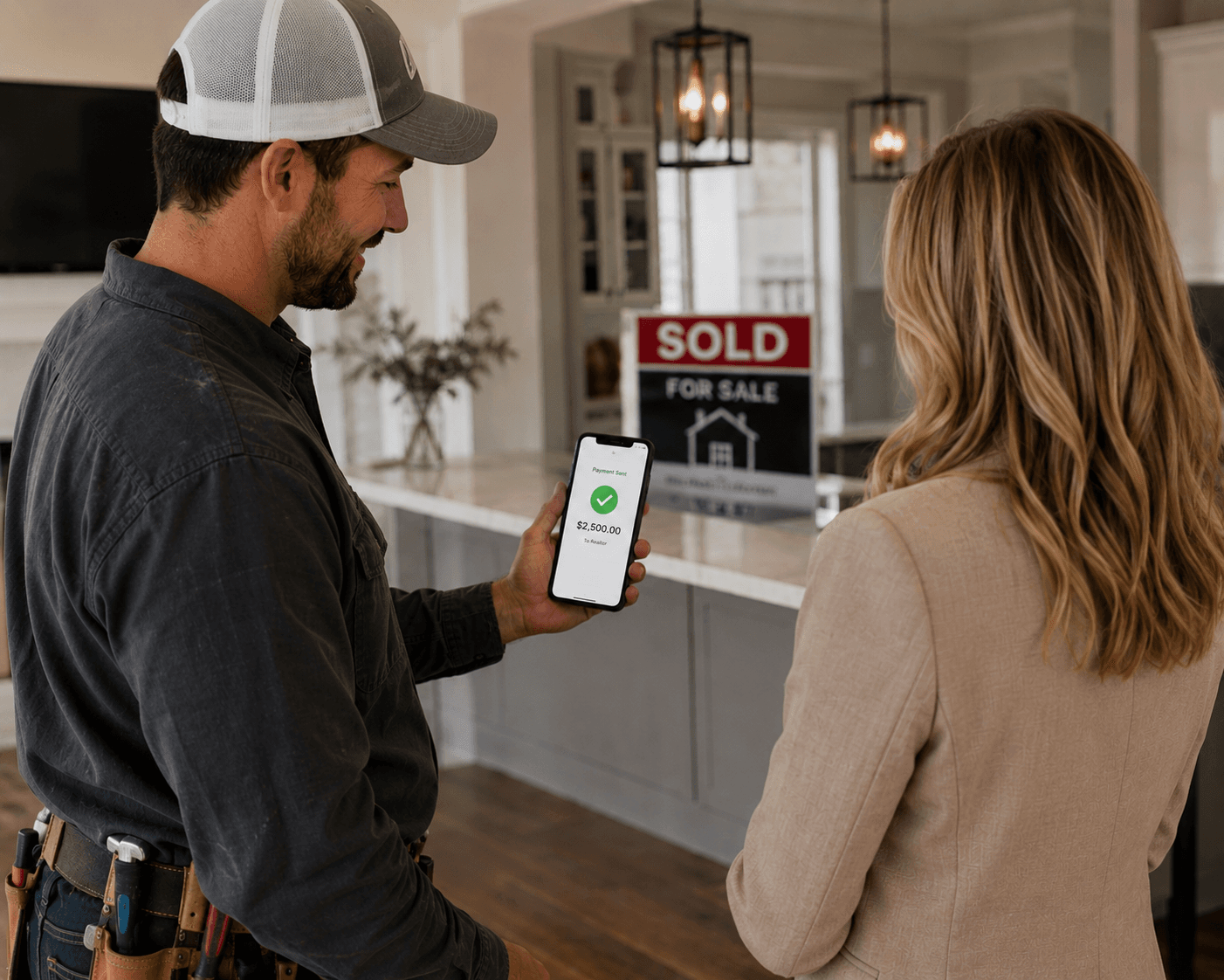 Realtor earning a referral fee for recommending a contractor through ReferToday